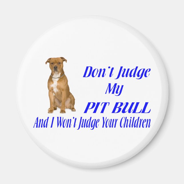 PITBULL JUDGMENT MAGNET (Vorne)