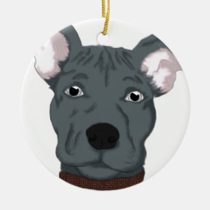 Pitbull Keramikornament