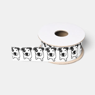 Pitbull-Knochen-Grafik Ripsband