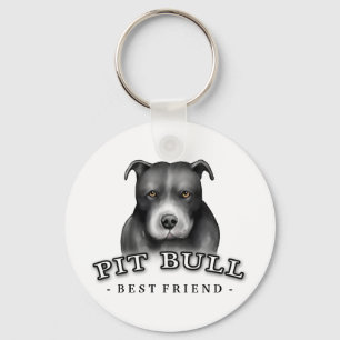 Pitbull-Kunst-kundenspezifische Schlüsselkette Schlüsselanhänger