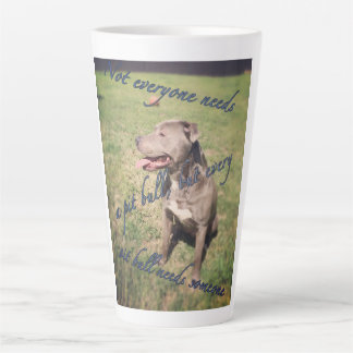 Pitbull Latte Tasse