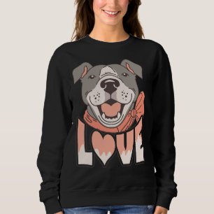 Pitbull-Liebe Angepasst Sweatshirt