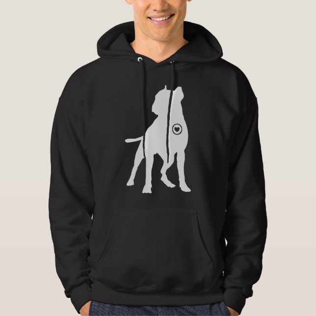 Pitbull Liebe Classic 313 Hoodie (Vorderseite)