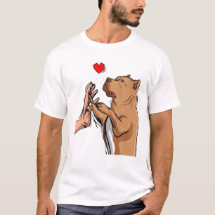 Pitbull Liebe Pittie Dog Mama Girls T-Shirt