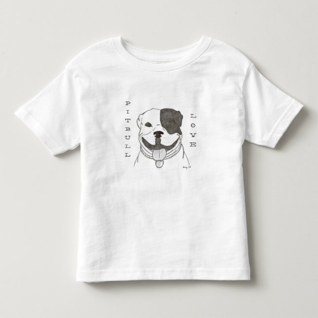 Pitbull Liebe Shirts (Vorderseite)