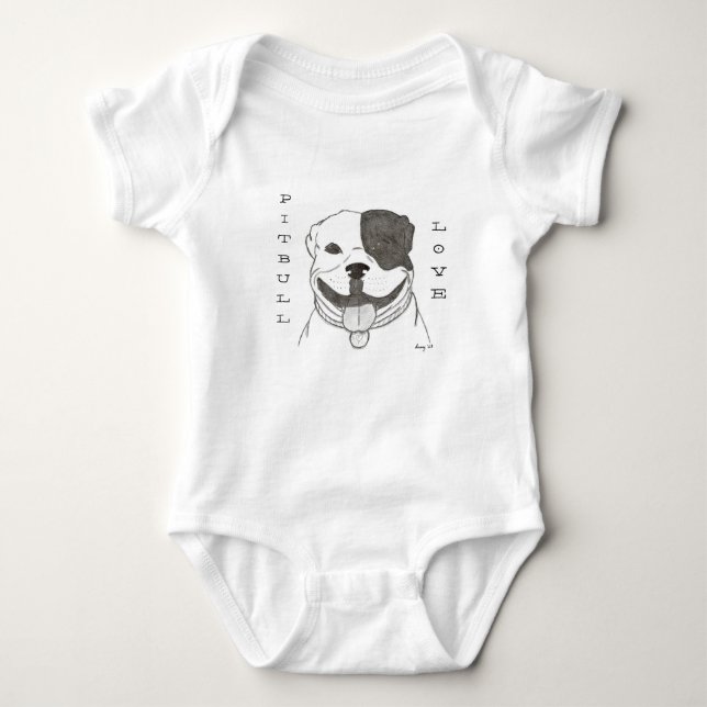 Pitbull Liebe Shirts (Vorderseite)
