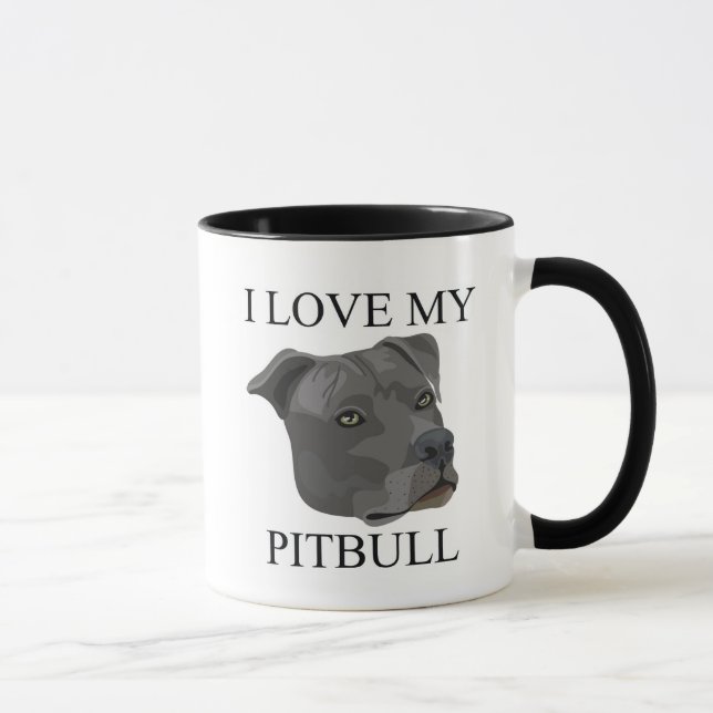 PITBULL Liebe! Tasse (Rechts)