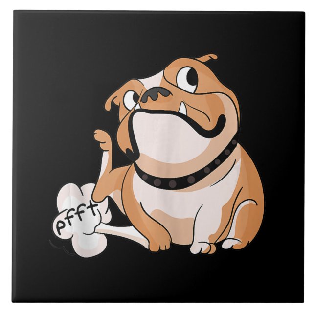 Pitbull Lover Funny Bulldog Hund Mama Lover Fliese (Vorderseite)