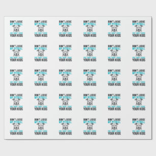 Pitbull Lustiges Zitat Vintage Gravur Hund Design_ Geschenkpapier