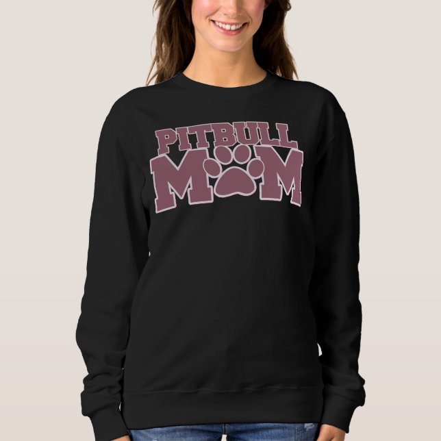 Pitbull-Mama 49 Sweatshirt (Vorderseite)