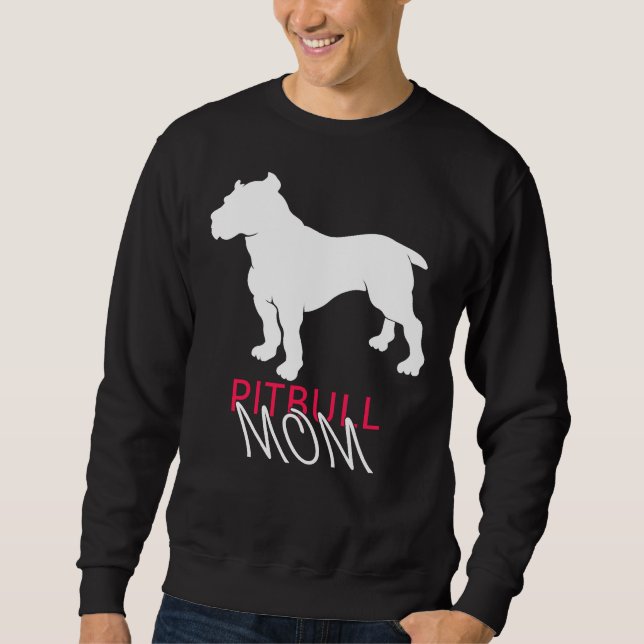 Pitbull-Mama 51 Sweatshirt (Vorderseite)