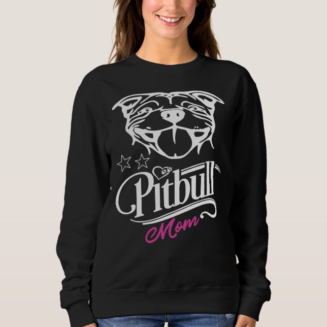 Pitbull-Mama 82 Sweatshirt (Vorderseite)