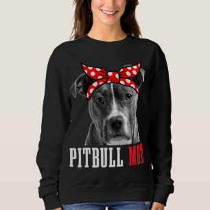 Pitbull Mama Funny Niedliche Vintage Pitbull Dog M Sweatshirt