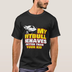 Pitbull Mama Hund Decal Collar Toy Pit Bull Pupp T-Shirt