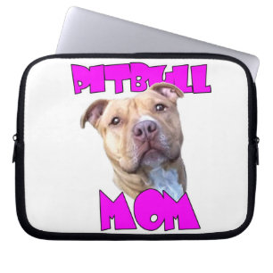 Pitbull Mama-Hund Laptopschutzhülle