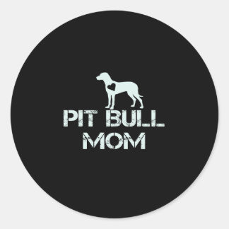 Pitbull Mama Liebe Welpen so viel Runder Aufkleber