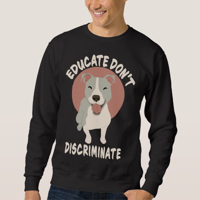 Pitbull Mama Pit Bull Vater Pittie Dog Lover Puppy Sweatshirt (Vorderseite)