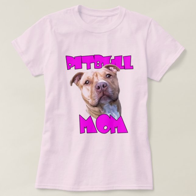 Pitbull Mama T-Shirt (Design vorne)