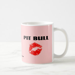 Pitbull mit Lippenstift - DIE VORLAGE Kaffeetasse