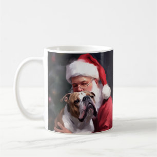 Pitbull mit Weihnachtsmann Weihnachten Kaffeetasse