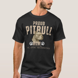 Pitbull-Mutter-Geschenk-Shirt – Stolz Pitbull-Besi T-Shirt
