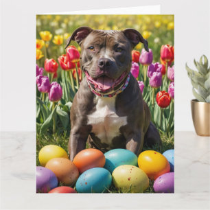 Pitbull-Osterhasen Karte