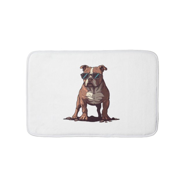 Pitbull Owner Geschenke Badematte (Vorderseite)