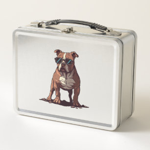 Pitbull Owner Geschenke Metall Brotdose