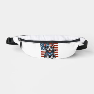 Pitbull Patriotique Drapeau Américain 4 Juillet BB