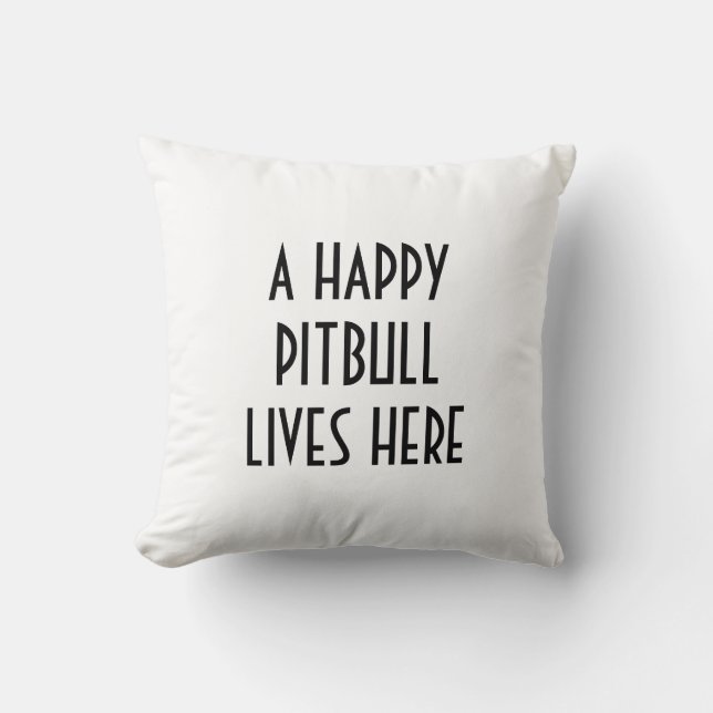 PITBULL PILLOW KISSEN (Vorderseite)