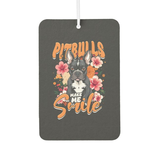Pitbull Pitbulls Autolufterfrischer (Vorderseite)