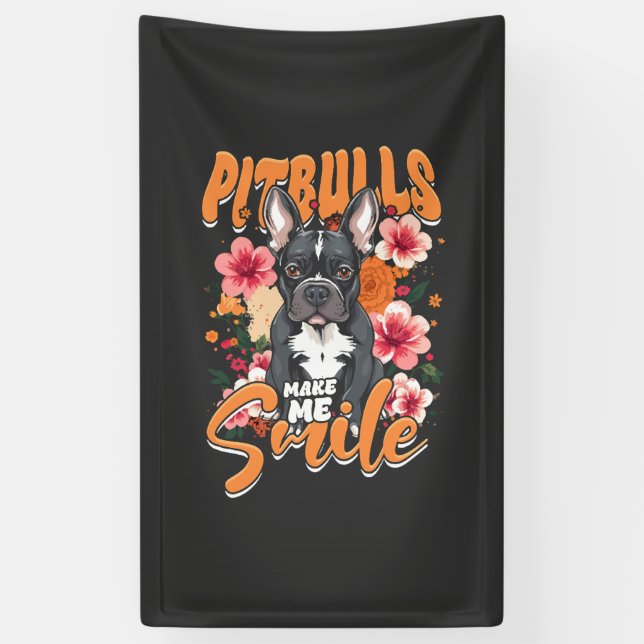 Pitbull Pitbulls Banner (Vertikal)