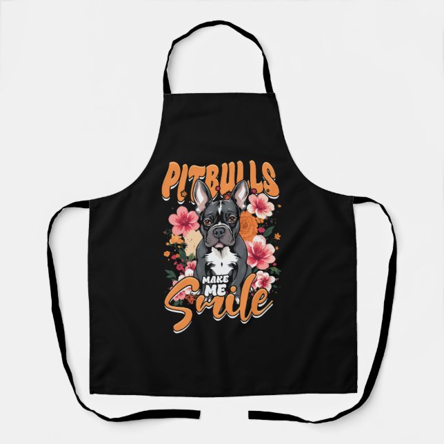 Pitbull Pitbuls Schürze (Vorderseite)