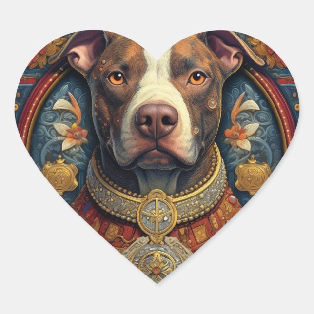 Pitbull " Pittie " Aufkleber (Vorderseite)