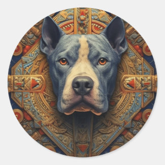 Pitbull " Pittie " mittelalterlicher Aufkleber