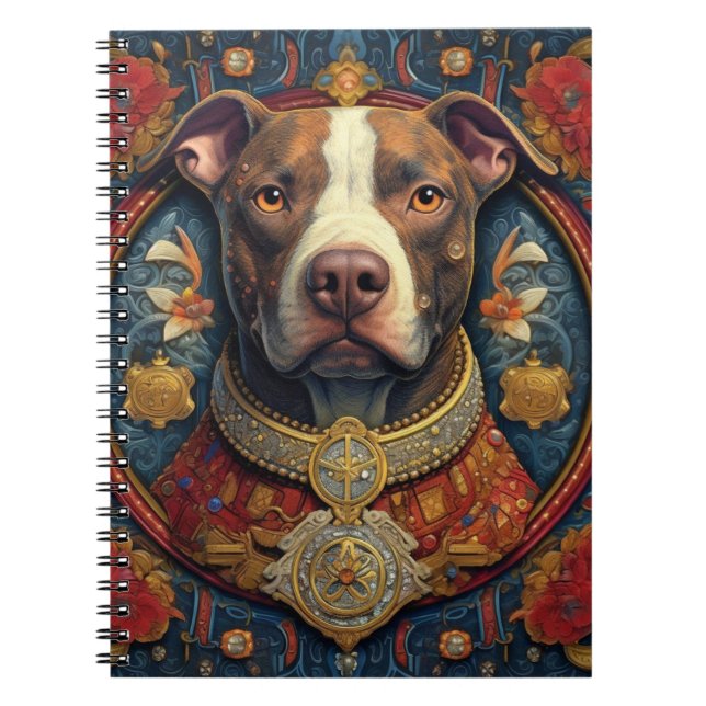 Pitbull " Pittie " SpiralNotebook Notizblock (Vorderseite)