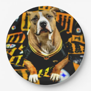 Pitbull Rescue Dog Fanatic Pappteller