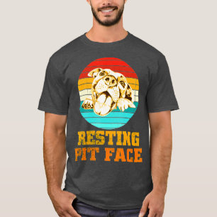 Pitbull-Ruheküche Vintage Pitbull-Hunde Liebe T-Shirt
