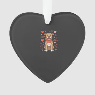 Pitbull Saint-Valentin Chien XOXO Design d'amour