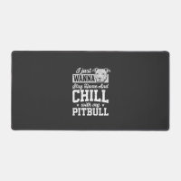 Pitbull Stay Home And Chill Design