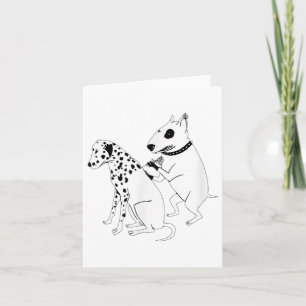Pitbull Terrier Dog Animal Dalmatiner Tattoo Welpp Karte