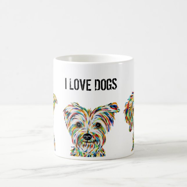 Pitbull Terrier Espagnol Love Chiens Mug (Centre)