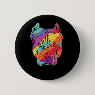 Pitbull Terrier - Hundekopf Button