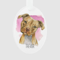 Pitbull Terrier Hundekopf-Neigung | addieren Ihren