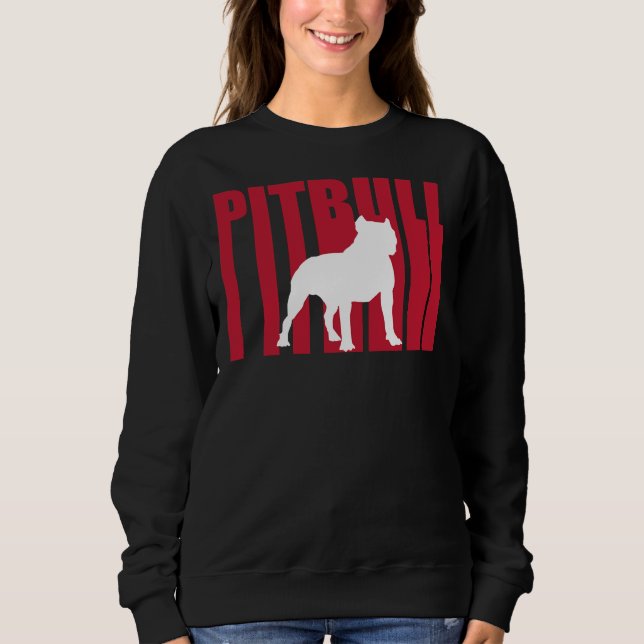 Pitbull Typograph Sweatshirt (Vorderseite)