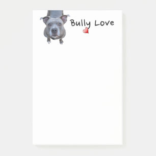 Pitbull Tyrann-Liebe-Anmerkungen Post-it Klebezettel