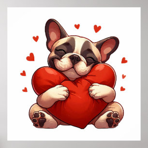 Pitbull Valentinstag Geschenke Poster