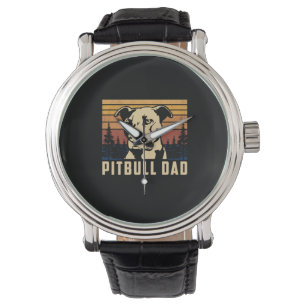 Pitbull-Vater des Vaters Armbanduhr