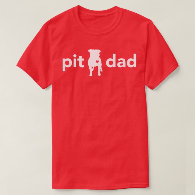 Pitbull Vater Funny für Pit Bull Liebhaber und Bes T-Shirt (Design vorne)
