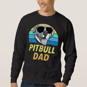 Pitbull Vater Retro Funny Pit Bull Awareness Sweatshirt